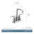 Gibson Centerset Bathroom Faucet with Drain Assembly-40154283