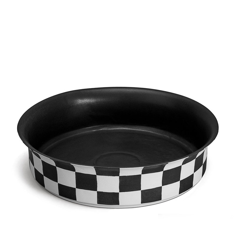 Damier Porcelain Fruit Bowl