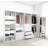 Prosper White Freestanding Walk In Wood Closet System