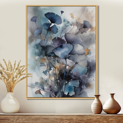 «Blue and Flowers Bouquet interprétation», impressions sur toile