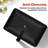 DEJIN 14'' Black Glass Rectangular Bathroom Sink