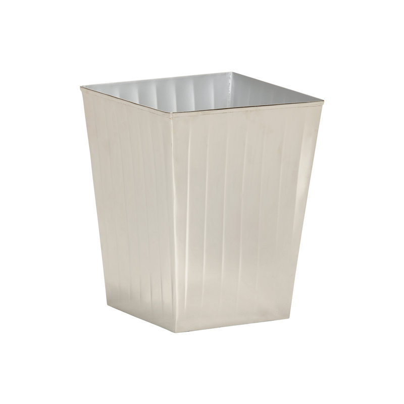 5 Gallons Waste Bin, Polished Nickel