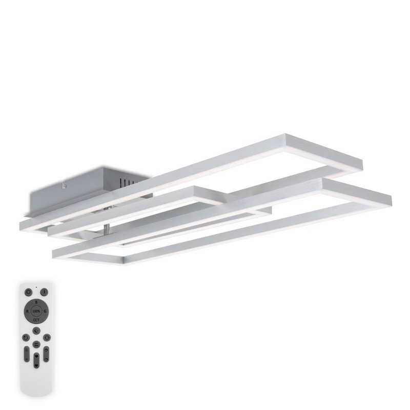 Perspections Smart Wifi Ceiling Light LED RGB Dimmable CCT Ceiling Lamp Remote Control App 48W