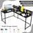 Quinones L-Shaped Metal Base Computer Desk-984274743