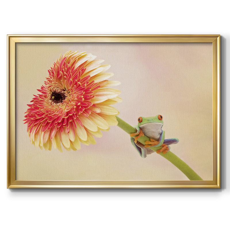 " Hanging On IX ", Gold, 26" H x 38" W x 1.5" D