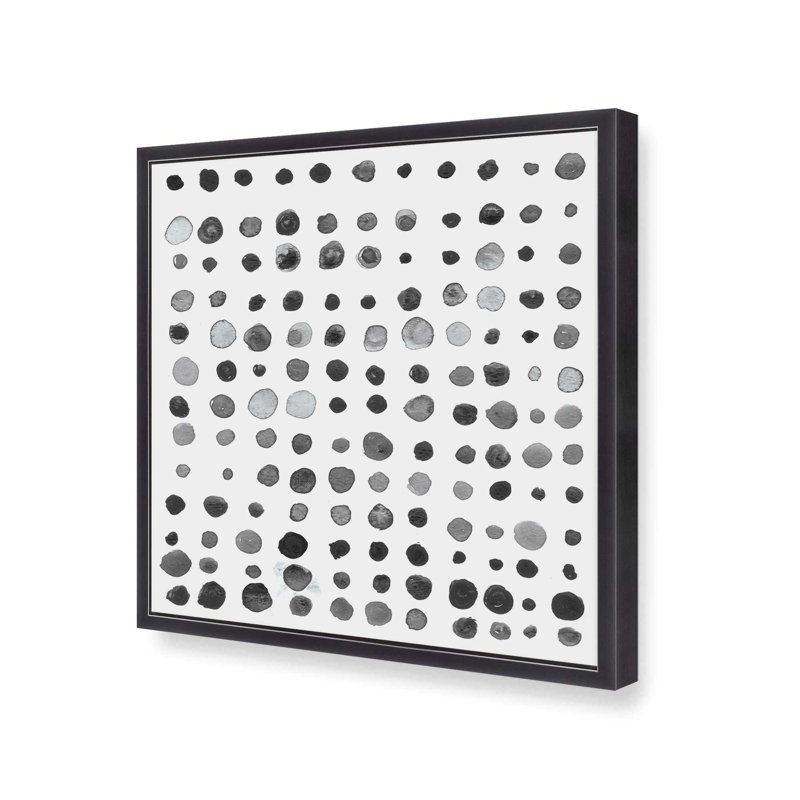 Commande en noir et blanc, reproduction sur toile, H 13,75 po x l 13,75 po, Zinc patiné
