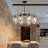 8-light Postmodern Glass Chandelier