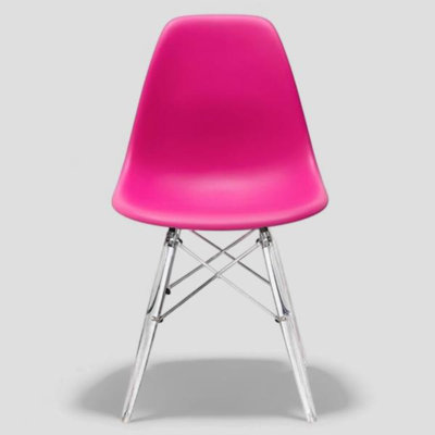 Granados Side Chair With Clear Acrylic Base