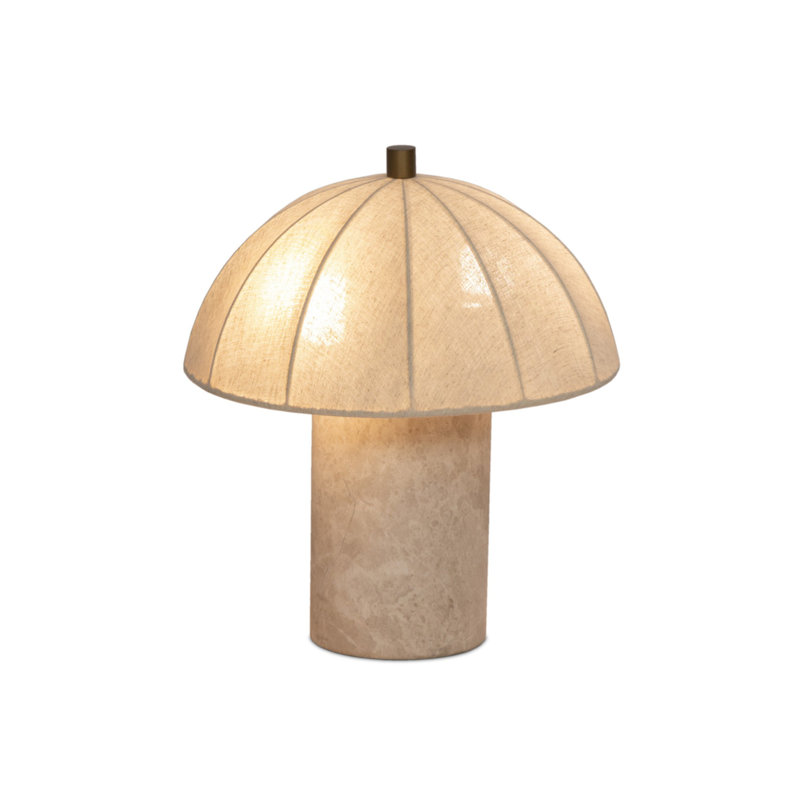 Clover Table Lamp-Taupe Marble