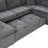 117.3" Oversized Sectional Sofa U- Shaped Sofa Couch Pull-Out Sofa Bed With Two Throw Pillows For Living Room, Gray-1987305183