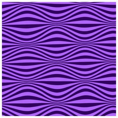 Purple Wavy Lines Bath Mat