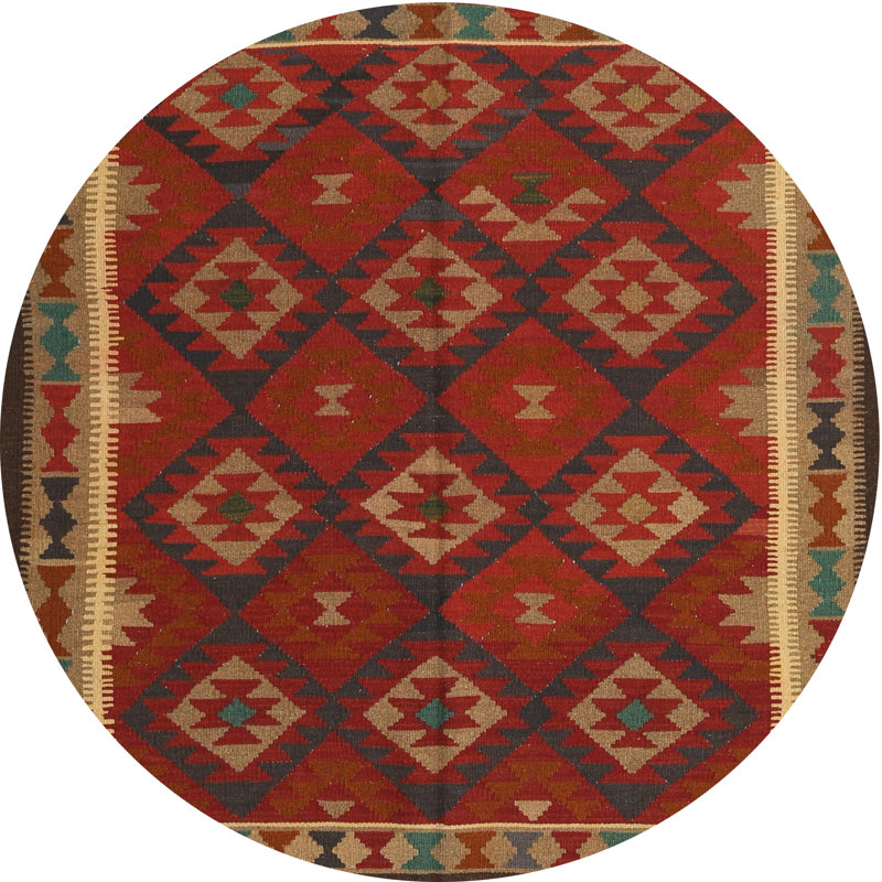 Southwestern Indoor Rug, Round 8'0" x 8'0"