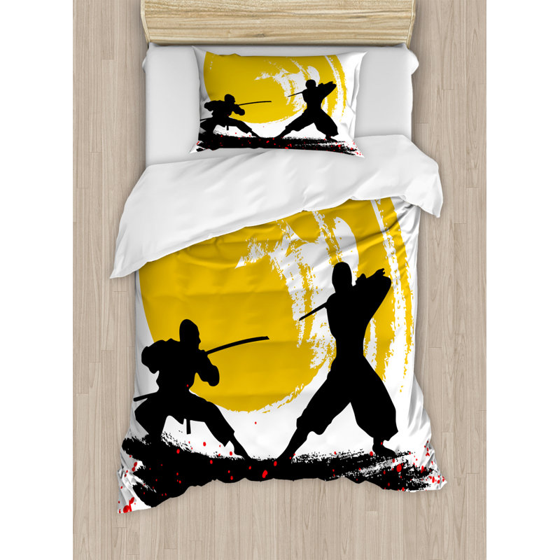 Eclectic Polyester Duvet Cover, Twin Duvet Cover + 1 Standard Sham