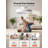Lumary 20" Smart Ceiling Fan with Light, RGBAI Rainbow Flow Lighting with Feather Projection, Flush Mount/Downrod for Low Profile or High Ceilings, Modern Bladeless Fan Light for Bedroom