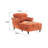 Oversized Chaise Lounge Indoor,Chenille Single Sofa Bed with Wide Seat,Upholstered Lazy Sleeper Armchair,Reading Couch Set for Living Room,Bedroom,5 Colors-1873865931