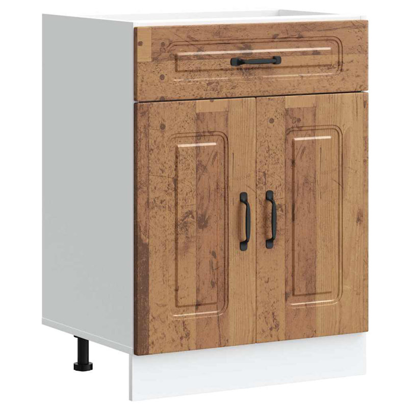 Kitchen Base Cabinet Kalmar Engineered Wood, Old Wood