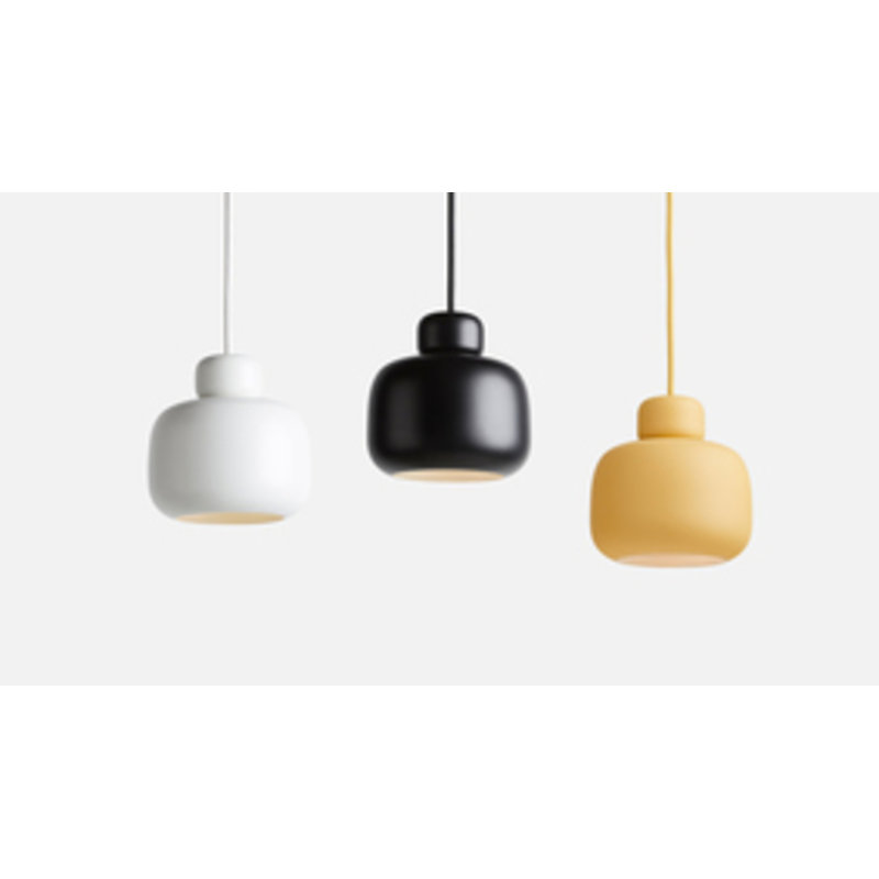 Stone Pendant (Small), White, 127.8" H x 9.4" W x 9.4" D