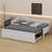 Upholstered L-Shaped Daybed With Pop Up Trundle-1124863889