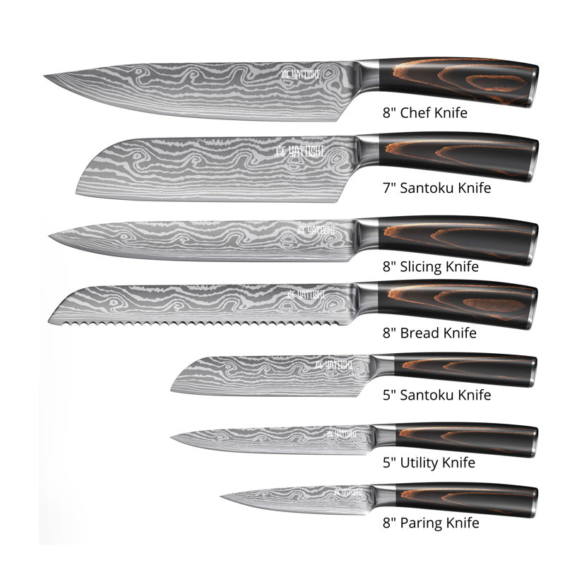 Yatoshi Professional Assorted Knife Set, 7pieceSet