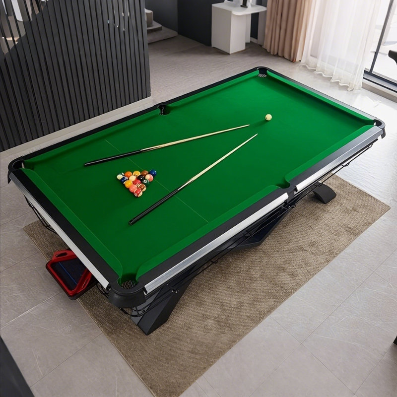 Table de billard standard en bois massif de 9 pi