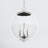 Patterson 3 - Light Shaded Globe Chandelier in Chrome-1050887056