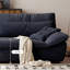 Canapé-lit en chenille bleu foncé Loveseat-489995988