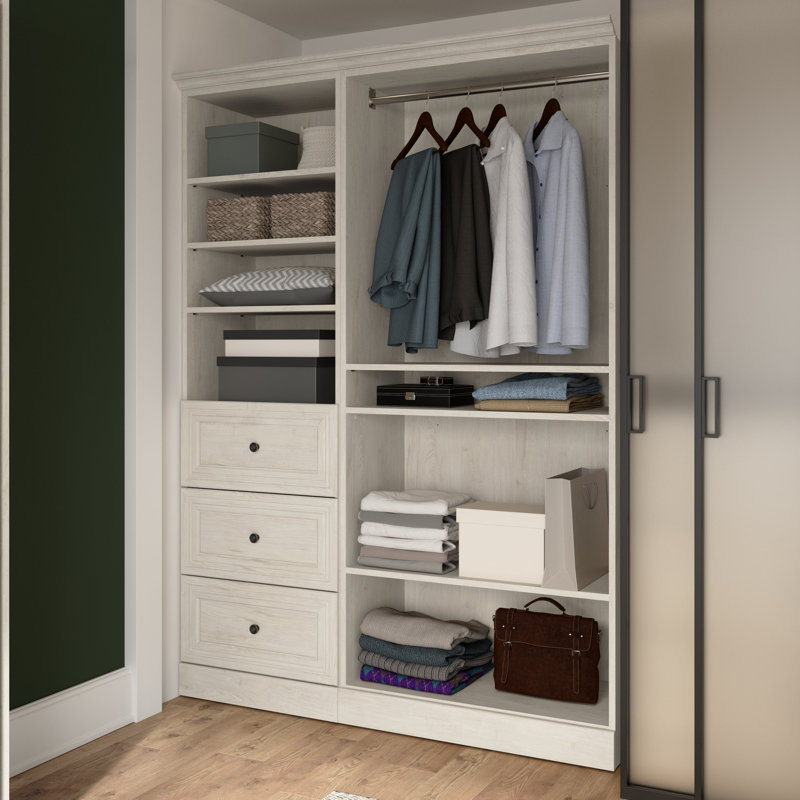 Alvaretta 61" W Closet System, White