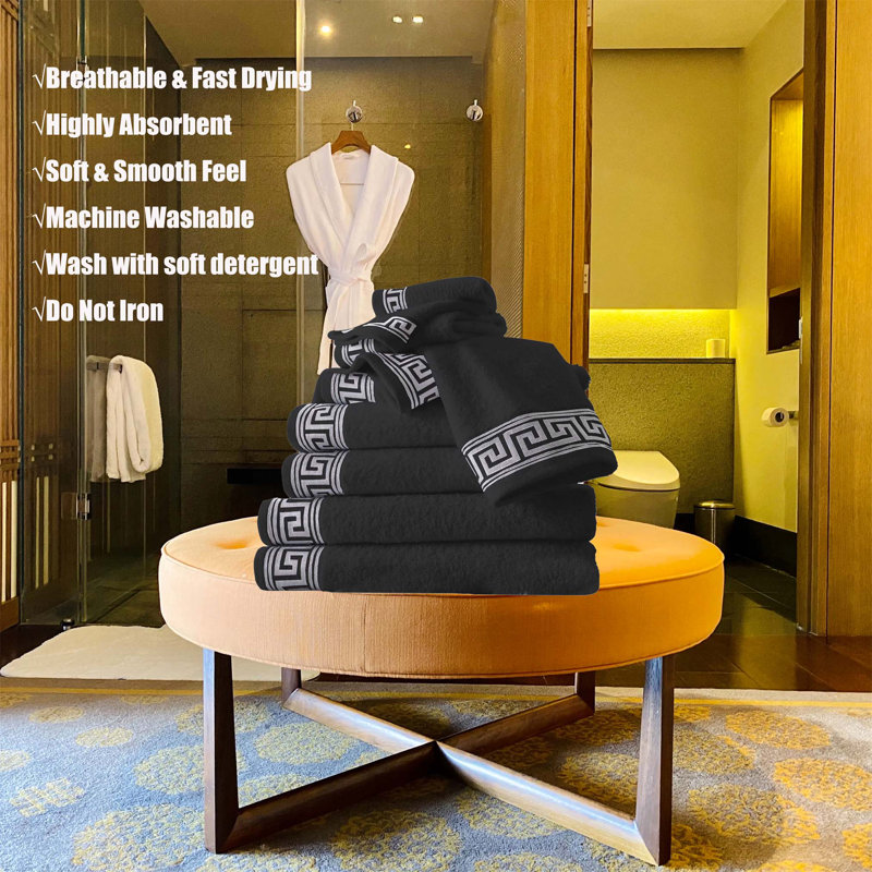 100% Cotton Mulit-Size Set, Black