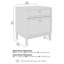 Table de chevet avec tiroirs, meubles de chambre à coucher Almodovar-125516534
