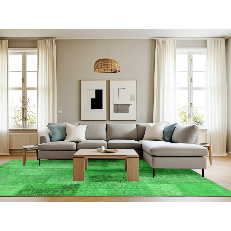 Performance Patchwork Indoor Rug, Rectangle 8' x 12'