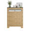 Commode 4 tiroirs en bois pour la chambre à coucher, grande commode double avec tiroirs larges, commode moderne, commode de rangement, commode pour chambre de bébé, salon, couloir, chambre à coucher, chambre d'enfant