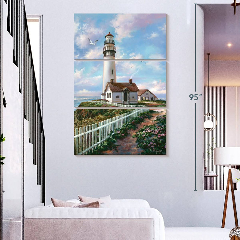 Phare d'Aletra Spring Pigeon Point, H 74 po x l 48 po