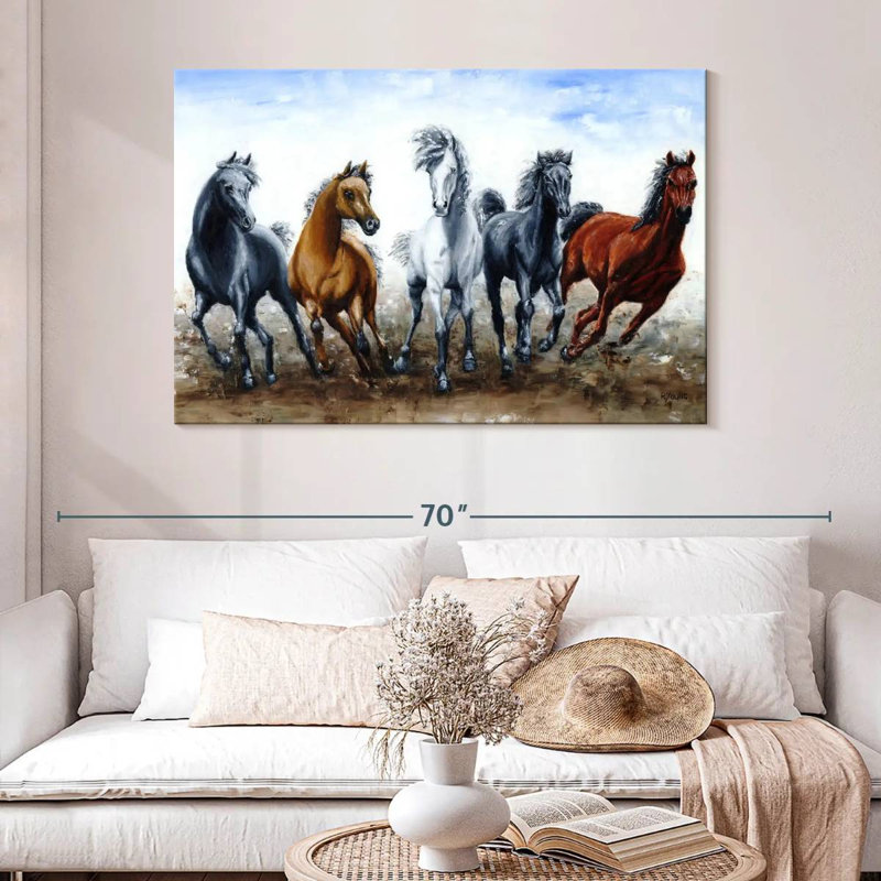 Brampt Wild Arabians, H 32 po x l 48 po