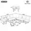 Ensemble de conversation pour canapé modulaire d'extérieur