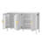 57'' Wide Sideboard With Adjustable Shelves-1623024150