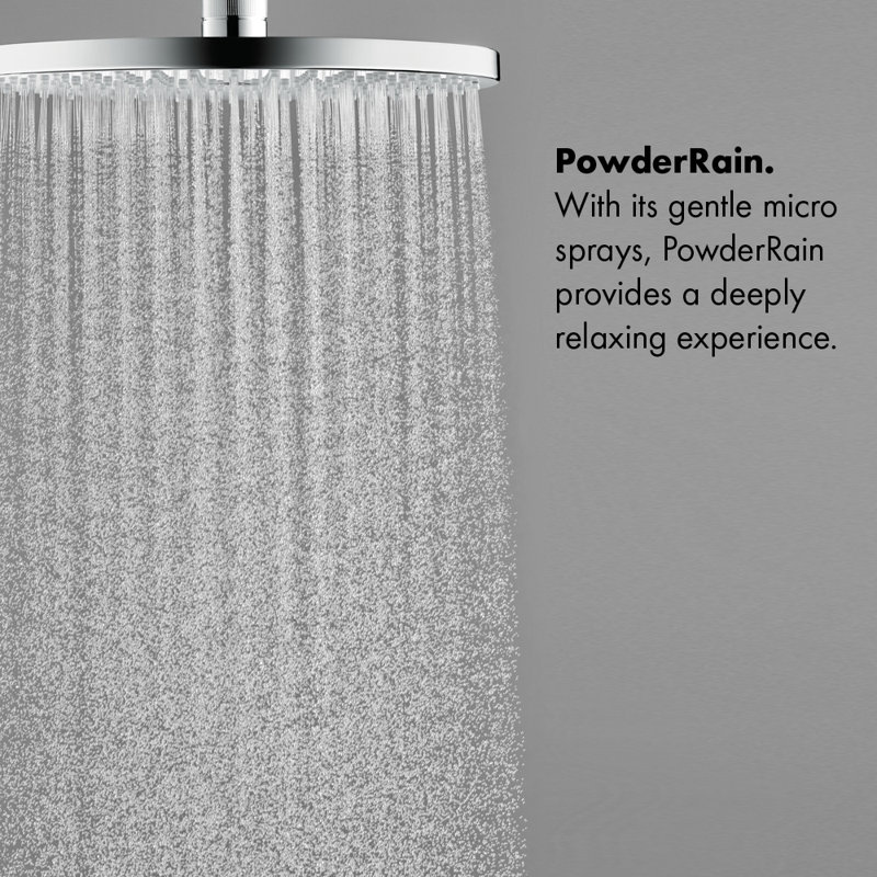 Raindance Thermostatic Complete Shower System with Rough-in Valve, Chrome