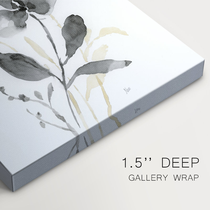 Elegant Silhouette II -Gallery Wrapped Cavas, 18" H x 12" W