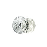 Privacy (Bed & Bath) Diamond Crystal Knob with Lancaster Rose
