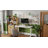 Seila Glass Top Height Adjustable Standing Desk, Computer Desk with Drawer, USB Port and Type-C Port-1314145703-1314145704