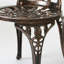 Ensemble de fonte bistro 3 pièces - aluminium, cuivre, métal élégant pour l'extérieur, cuivre