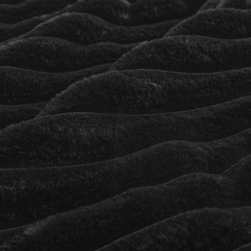 Canapé en velours Corduroy, Noir