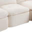 Canapé modulaire avec repose-pieds Modern Cloud, aucun assemblage requis-919662651
