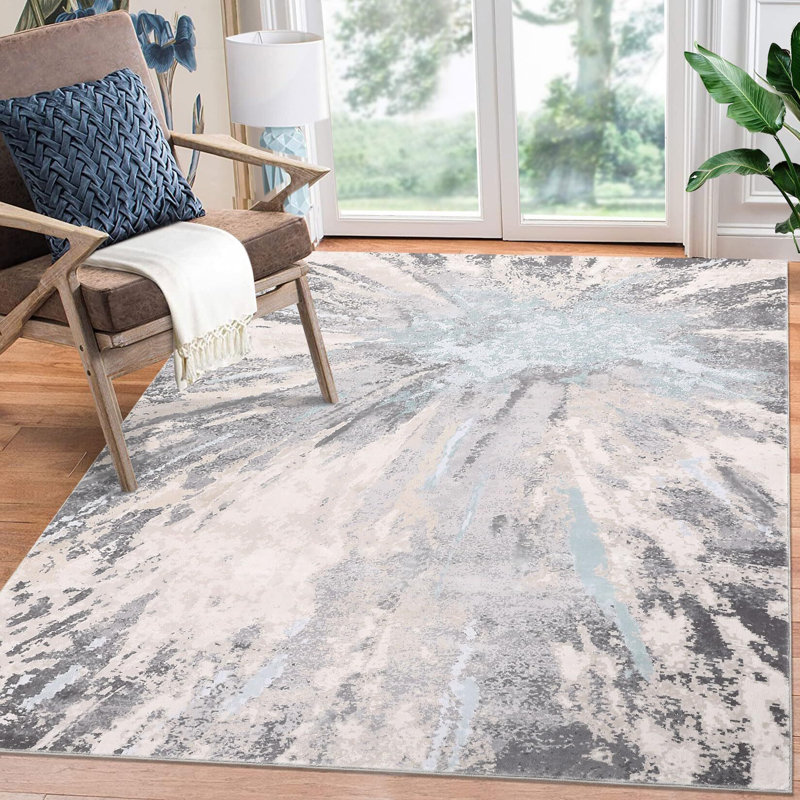 Tapis lavable pour salon moderne 9 x 12