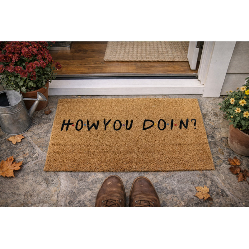 Tapis d'entrée antidérapant How You Doin 29,55 po x 17,7 po