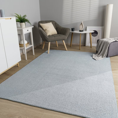 Tapis doux avec un effet confortable haut et bas dans des couleurs unies