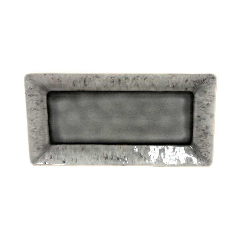 Costa Nova Madeira Tray, Gray, 1.25" H x 16" L x 9.5" W