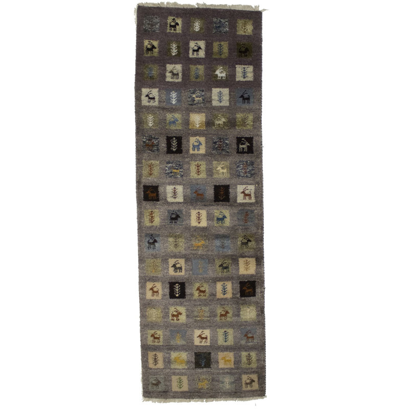 Tapis de couloir brun Indo Farhana