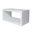 Étagère murale flottante en bois d'acacia 18 x 8 x 8,5 po, blanc délavé avec design rectangulaire