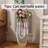 Tall U-shaped Mirror Floor Vase - Crushed Diamond Clear Tempered Glass, Modern Statement Decorative Vase For Living Room, Entryway, Hallway, Hotel
