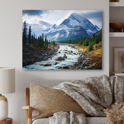 Canada Misty Mountain Majesty II - impression sans cadre sur métal
